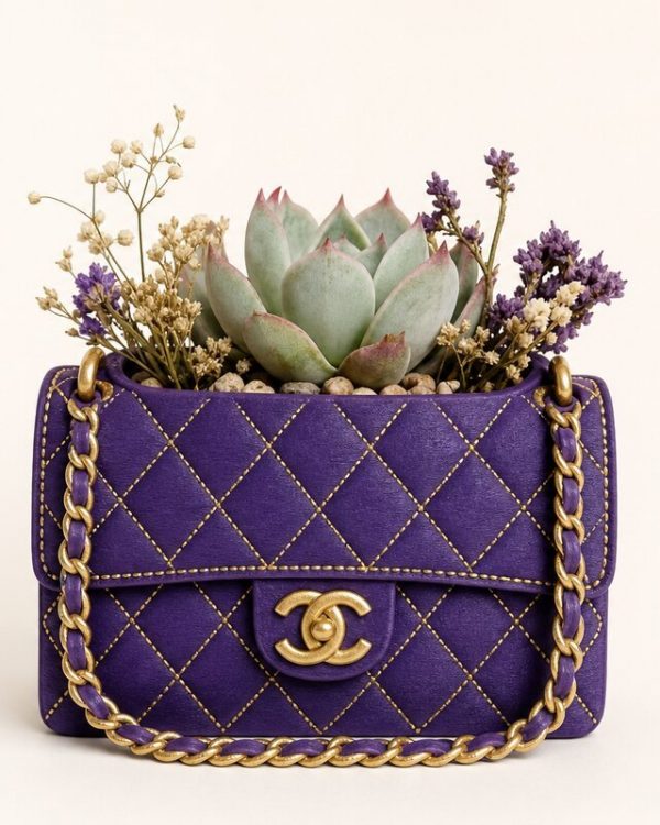 Luxury-Inspired Handbag Planter